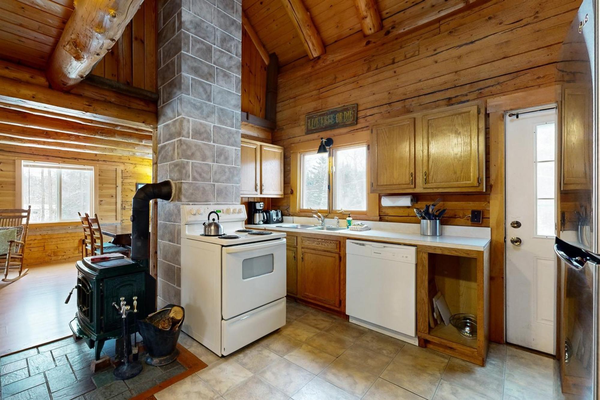Twin View Log Home Carroll Eksteriør bilde