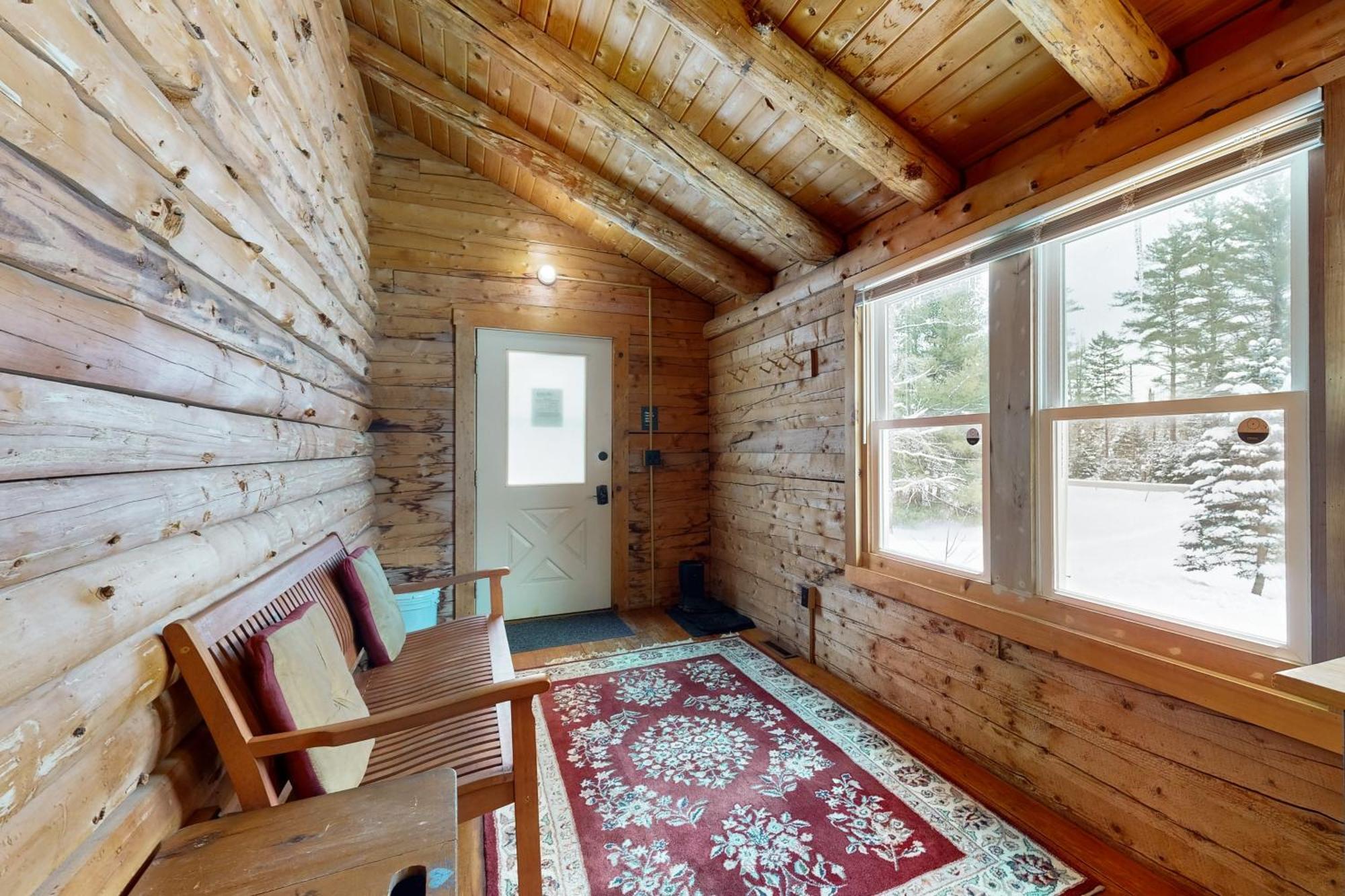 Twin View Log Home Carroll Eksteriør bilde