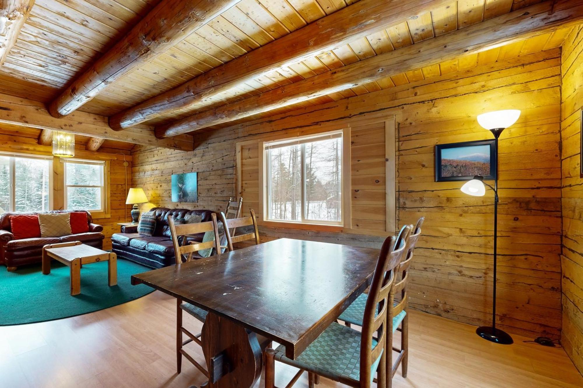 Twin View Log Home Carroll Eksteriør bilde